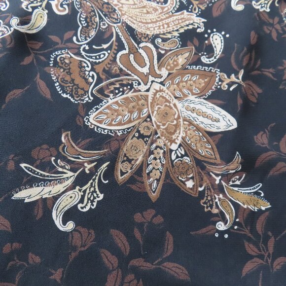 Liz Claiborne reversible black and brown shell blouse - Picture 6 of 7